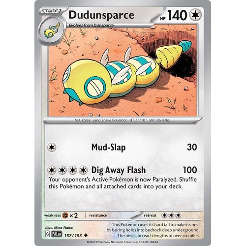 Dudunsparce (157/193) [SV02: Paldea Evolved] - PokéBox Australia