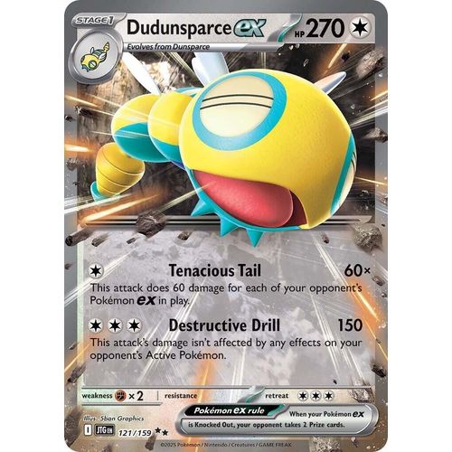 Dudunsparce ex (121/159) (SV09: Journey Together) - PokéBox Australia