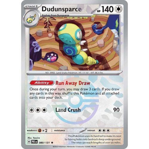 Dudunsparce (Poke Ball Pattern) (080/131) [SV: Prismatic Evolutions] - PokéBox Australia