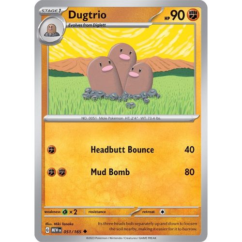 Dugtrio (051/165) [SV: Scarlet & Violet 151] - PokéBox Australia