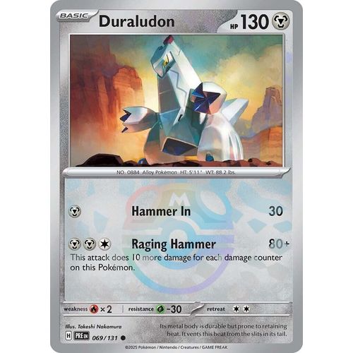 Duraludon (Master Ball Pattern) (069/131) [SV: Prismatic Evolutions] - PokéBox Australia