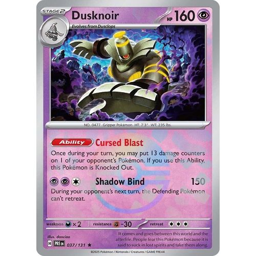 Dusknoir (Poke Ball Pattern) (037/131) [SV: Prismatic Evolutions] - PokéBox Australia