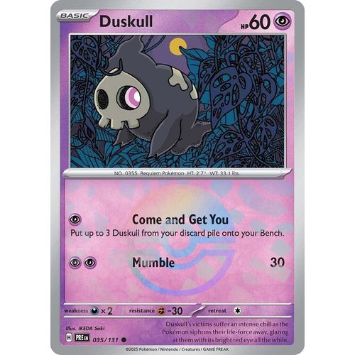 Duskull (Poke Ball Pattern) (035/131) [SV: Prismatic Evolutions] - PokéBox Australia