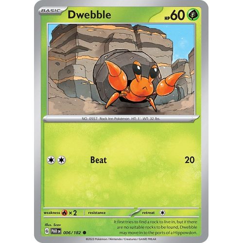 Dwebble (006/182) [SV04: Paradox Rift] - PokéBox Australia