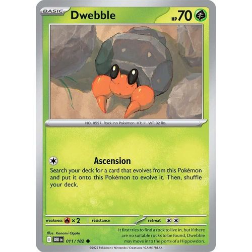 Dwebble (011/182) (SV10: Destined Rivals) - PokéBox Australia