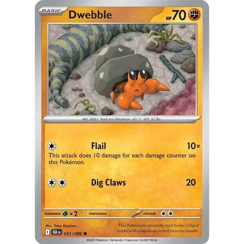 Dwebble (051/086) (SV: Black Bolt) - PokéBox Australia