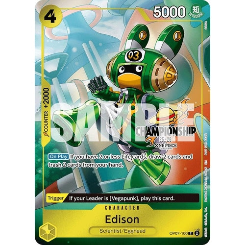 Edison (CS 25 - 26 Celebration Pack) (OP07 - 100) (One Piece Promotion Cards) - PokéBox Australia