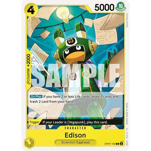 Edison (OP07 - 100) [500 Years in the Future] - PokéBox Australia