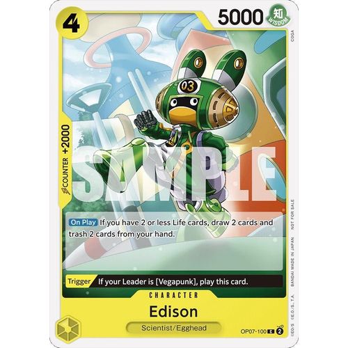 Edison (Tournament Pack 2024 Oct. - Dec.) (OP07 - 100) [One Piece Promotion Cards] - PokéBox Australia