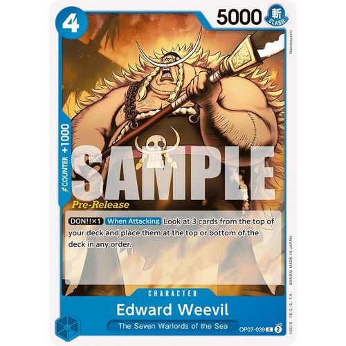 Edward Weevil (OP07 - 039) [500 Years in the Future Pre - Release Cards] - PokéBox Australia