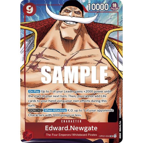 Edward.Newgate (004) (Alternate Art) (OP02 - 004) [Paramount War] - PokéBox Australia