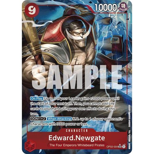 Edward.Newgate (OP02 - 004) (Alternate Art) (OP02 - 004) [Premium Booster - The Best - ] - PokéBox Australia