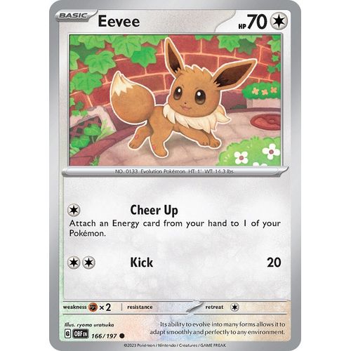Eevee (166/197) [SV03: Obsidian Flames] - PokéBox Australia