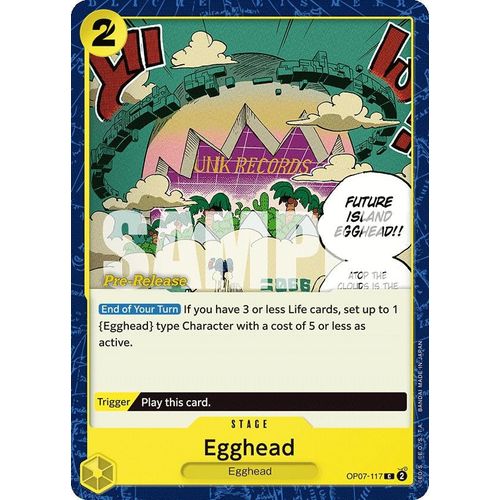 Egghead (OP07 - 117) [500 Years in the Future Pre - Release Cards] - PokéBox Australia