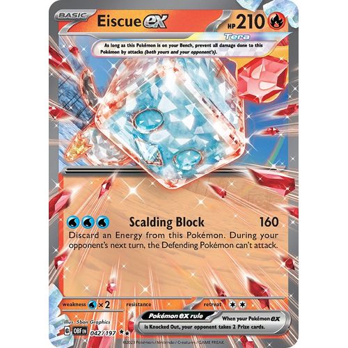 Eiscue ex (042/197) [SV03: Obsidian Flames] - PokéBox Australia