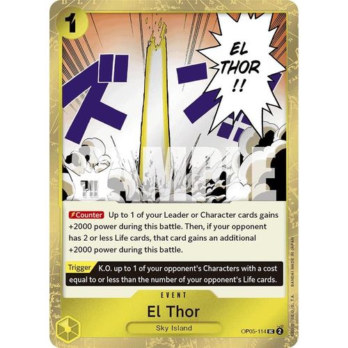 El Thor (Jolly Roger Foil) (OP05 - 114) [Premium Booster - The Best - ] - PokéBox Australia