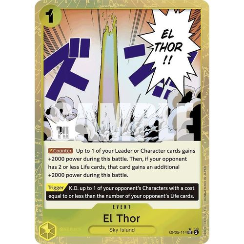 El Thor (Textured Foil) (OP05 - 114) [Premium Booster - The Best - ] - PokéBox Australia