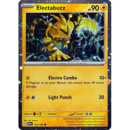 Electabuzz - 125/165 (Cosmos Holo) (125/165) (MCAP) - PokéBox Australia