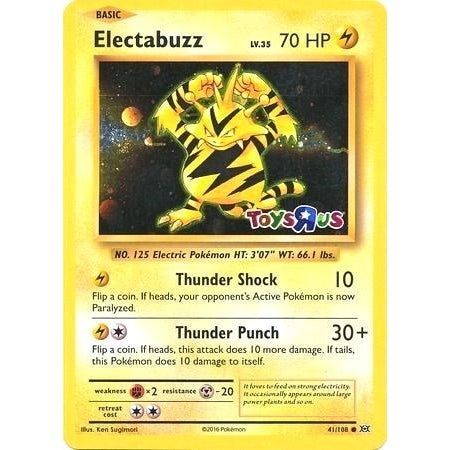 Electabuzz - 41/108 (Toys R Us Promo) (041/108) (Miscellaneous Cards & Products) - PokéBox Australia
