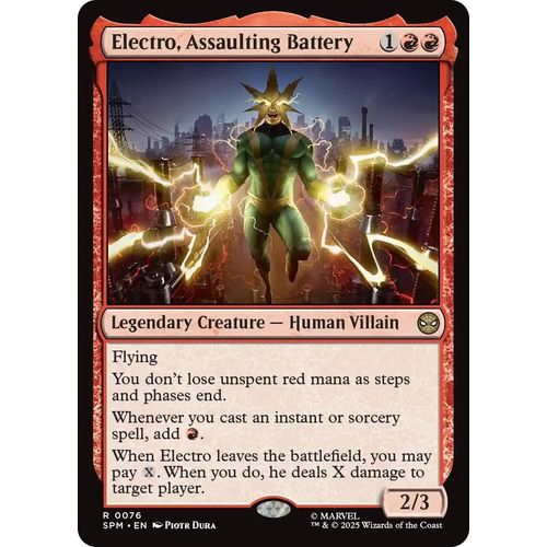 Electro, Assaulting Battery (76) (Marvel's Spider - Man) - PokéBox Australia