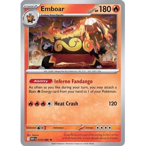 Emboar (013/086) (SV: White Flare) - PokéBox Australia