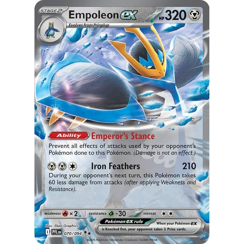 Empoleon ex (070/094) (ME02: Phantasmal Flames) - PokéBox Australia