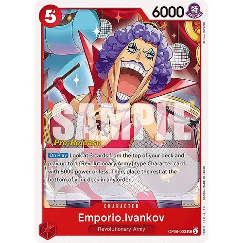 Emporio.Ivankov (OP06 - 003) [Wings of the Captain Pre - Release Cards] - PokéBox Australia