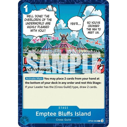 Emptee Bluffs Island (OP09 - 060) [Emperors in the New World: 2nd Anniversary Tournament Cards] - PokéBox Australia