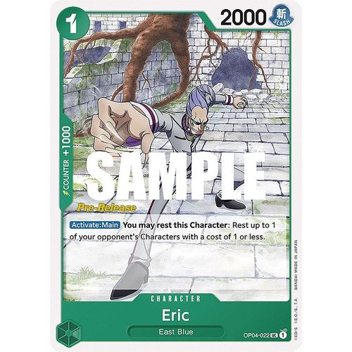 Eric (OP04 - 022) [Kingdoms of Intrigue Pre - Release Cards] - PokéBox Australia
