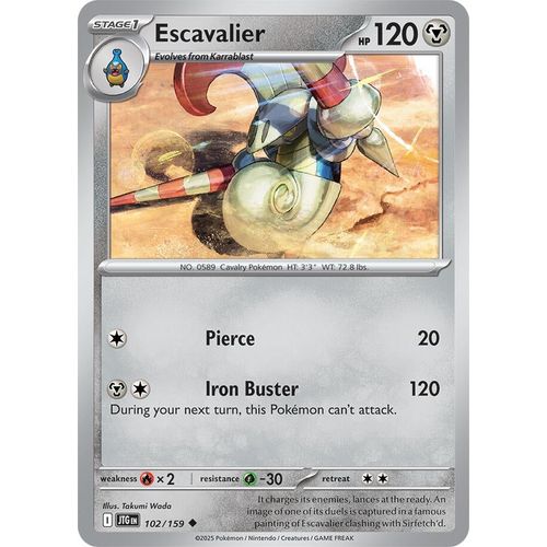 Escavalier (102/159) (SV09: Journey Together) - PokéBox Australia