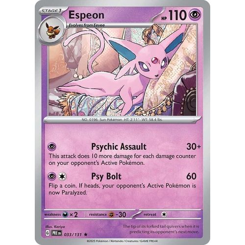 Espeon (033/131) [SV: Prismatic Evolutions] - PokéBox Australia