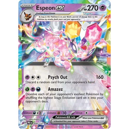 Espeon ex (034/131) [SV: Prismatic Evolutions] - PokéBox Australia