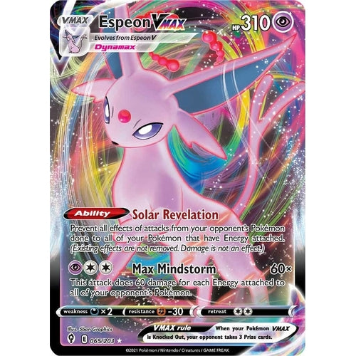 Espeon VMAX (065/203) (SWSH07: Evolving Skies) - PokéBox Australia