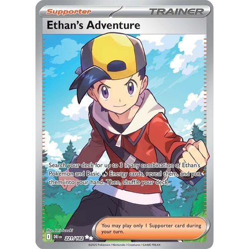 Ethan's Adventure (221/182) (SV10: Destined Rivals) - PokéBox Australia