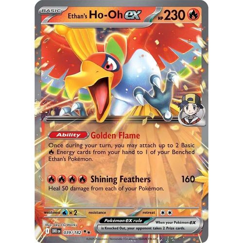 Ethan's Ho - Oh ex (039/182) (SV10: Destined Rivals) - PokéBox Australia