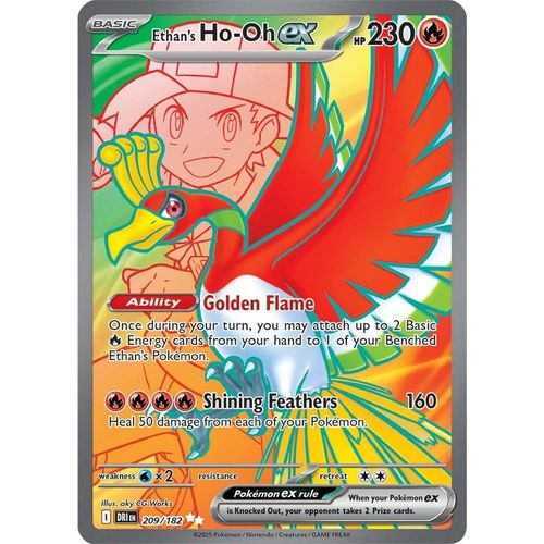 Ethan's Ho - Oh ex (209/182) (SV10: Destined Rivals) - PokéBox Australia