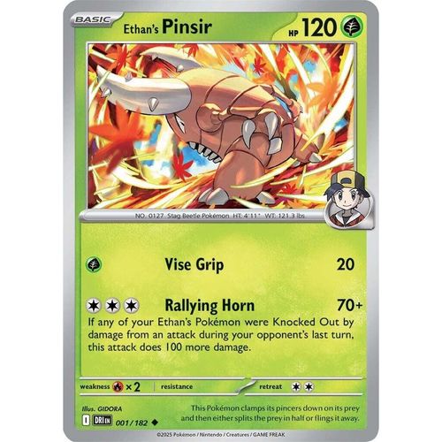 Ethan's Pinsir (001/182) (SV10: Destined Rivals) - PokéBox Australia