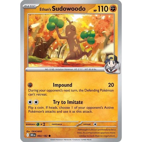 Ethan's Sudowoodo (093/182) (SV10: Destined Rivals) - PokéBox Australia