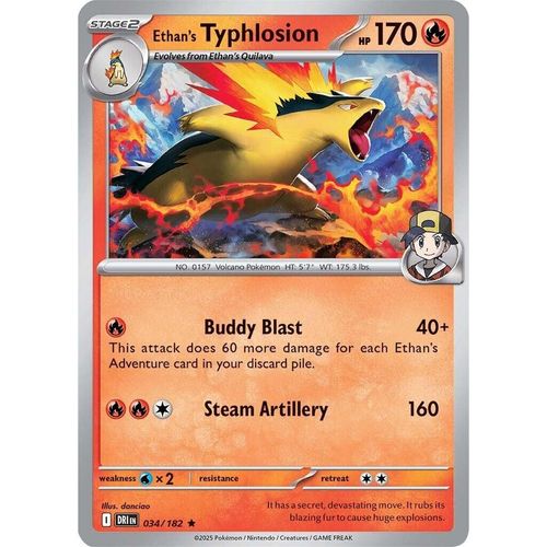 Ethan's Typhlosion (034/182) (SV10: Destined Rivals) - PokéBox Australia