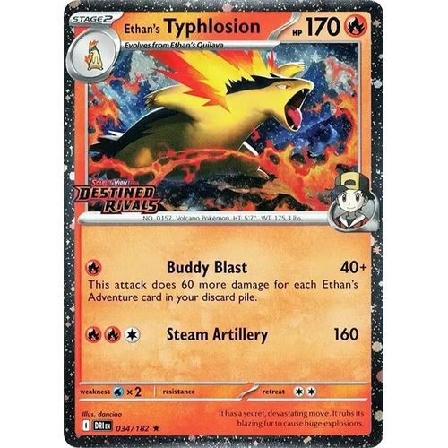 Ethan's Typhlosion (Prerelease) (034/182) [Miscellaneous Cards & Products] - PokéBox Australia