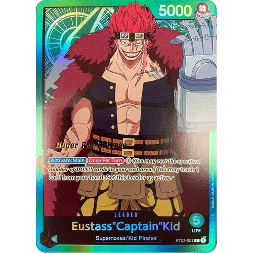 Eustass"Captain"Kid (001) (ST02 - 001) [Super Pre - Release Starter Deck 2: Worst Generation] - PokéBox Australia