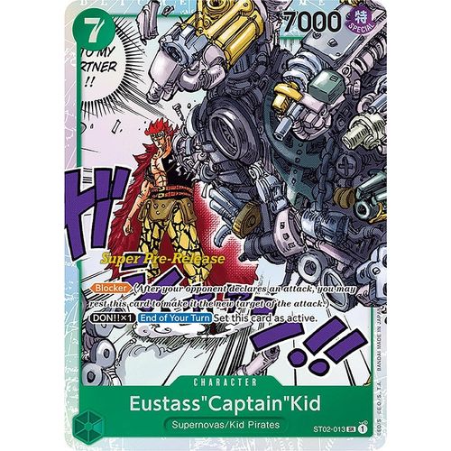 Eustass"Captain"Kid (013) (ST02 - 013) [Super Pre - Release Starter Deck 2: Worst Generation] - PokéBox Australia