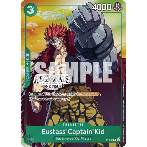 Eustass"Captain"Kid (Offline Regional 2024 Vol. 2) [Participant] (P - 003) [One Piece Promotion Cards] - PokéBox Australia