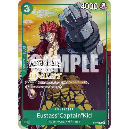 Eustass"Captain"Kid (Online Regional 2024 Vol. 2) [Finalist] (P - 003) [One Piece Promotion Cards] - PokéBox Australia