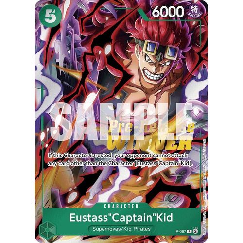 Eustass"Captain"Kid (OP - 07 Pre - Release Tournament) [Winner] (P - 067) [One Piece Promotion Cards] - PokéBox Australia