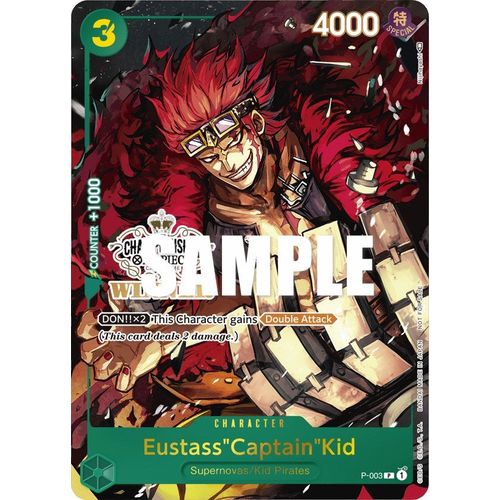 Eustass"Captain"Kid (Store Championship Vol. 2 Winner) (P - 003) [One Piece Promotion Cards] - PokéBox Australia