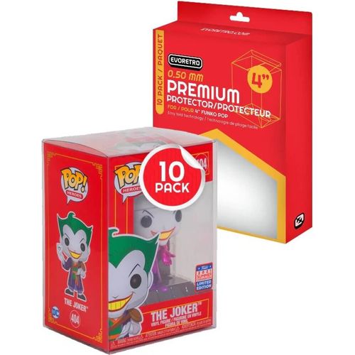 EVORETRO - Premium Funko Pop Plastic Protector - 10pc Pack - PokéBox Australia