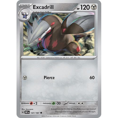 Excadrill (147/197) [SV03: Obsidian Flames] - PokéBox Australia