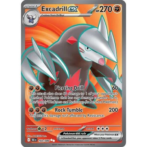 Excadrill ex (160/086) (SV: Black Bolt) - PokéBox Australia