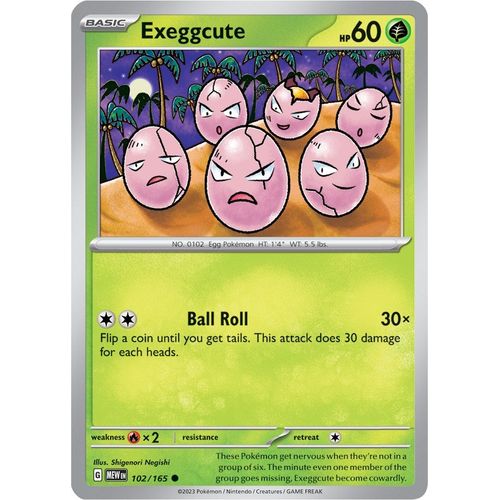 Exeggcute (102/165) [SV: Scarlet & Violet 151] - PokéBox Australia
